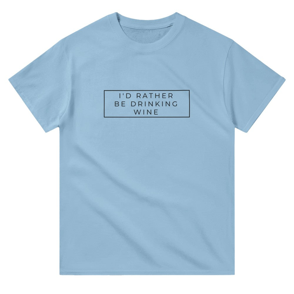I'd Rather Be Drinking Wine Unisex Crewneck T-shirt image 5