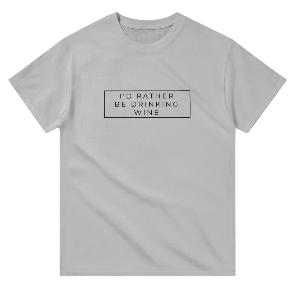 I'd Rather Be Drinking Wine Unisex Crewneck T-shirt image 3