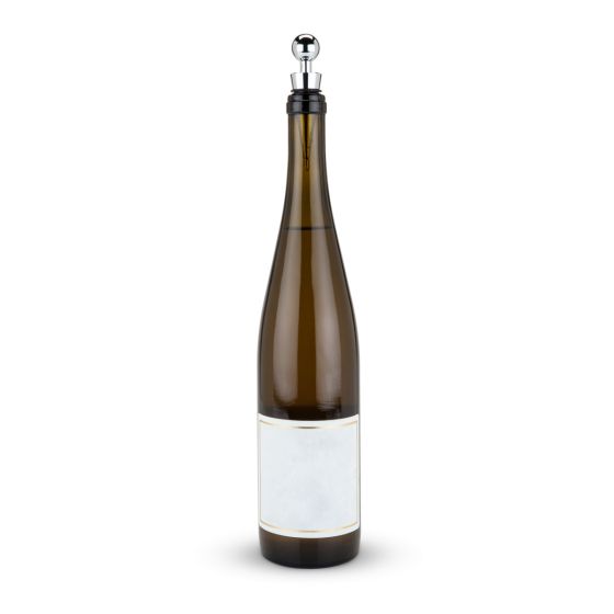 Sphere Chrome Bottle Stopper image 1