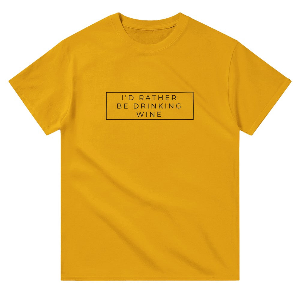I'd Rather Be Drinking Wine Unisex Crewneck T-shirt image 6