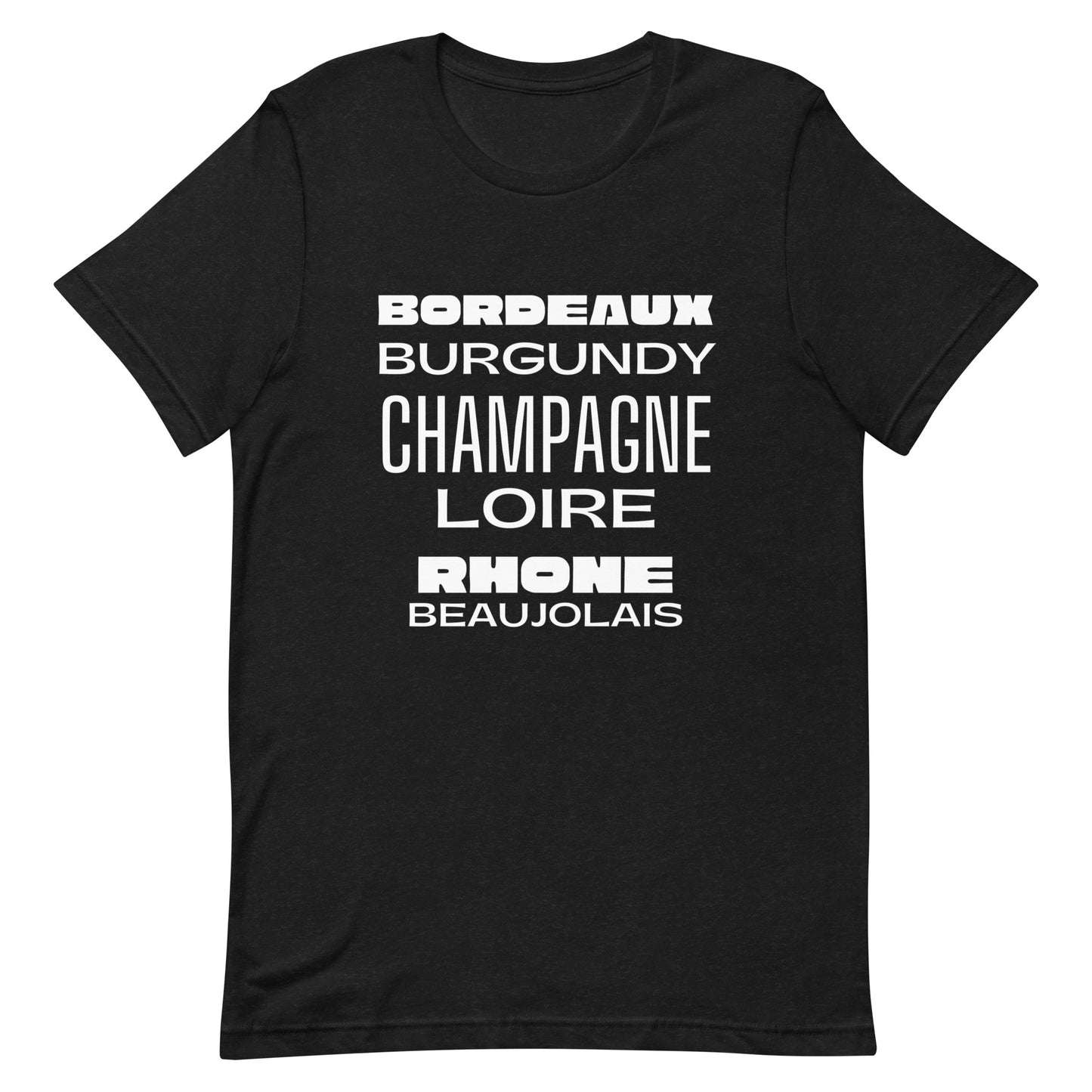 French Wine Regions Unisex t-shirt image 3