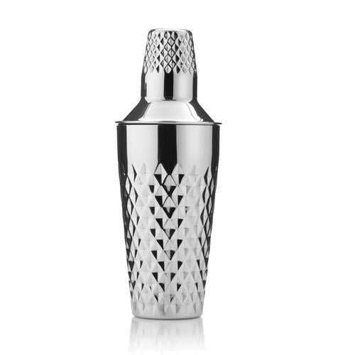 Stainless Steel Faceted Cocktail Shaker image 1