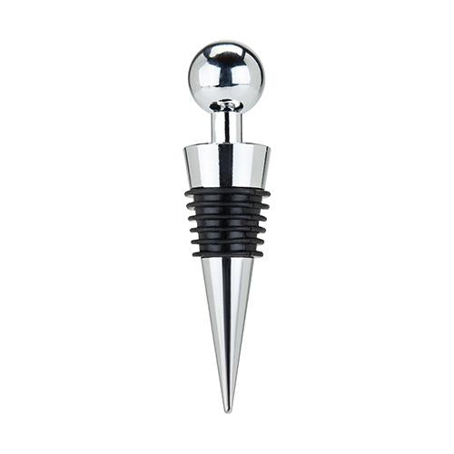 Sphere Chrome Bottle Stopper image 0