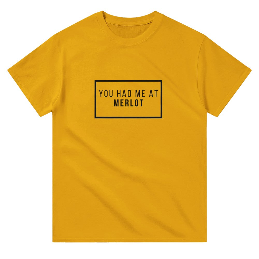 You Had Me at Merlot Unisex Crewneck T-shirt | White image 5