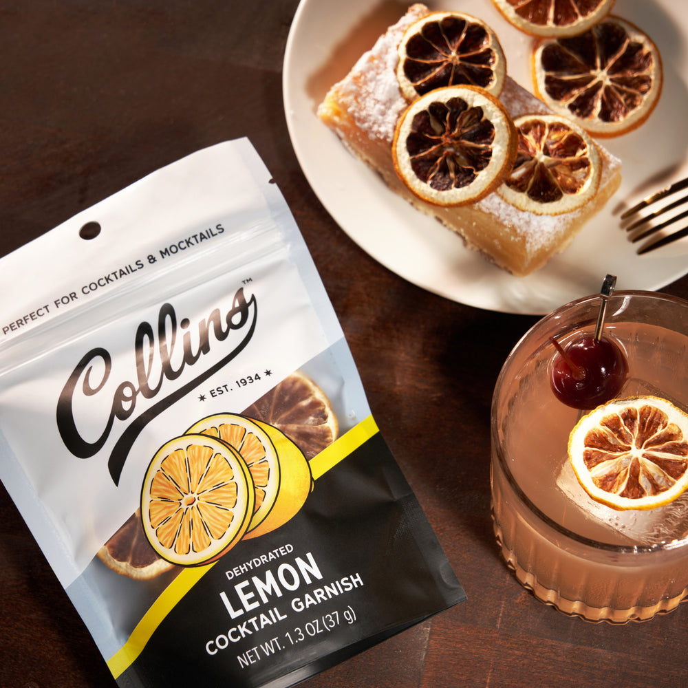 Collins Dehydrated Lemon Cocktail Garnish, 1.3 oz