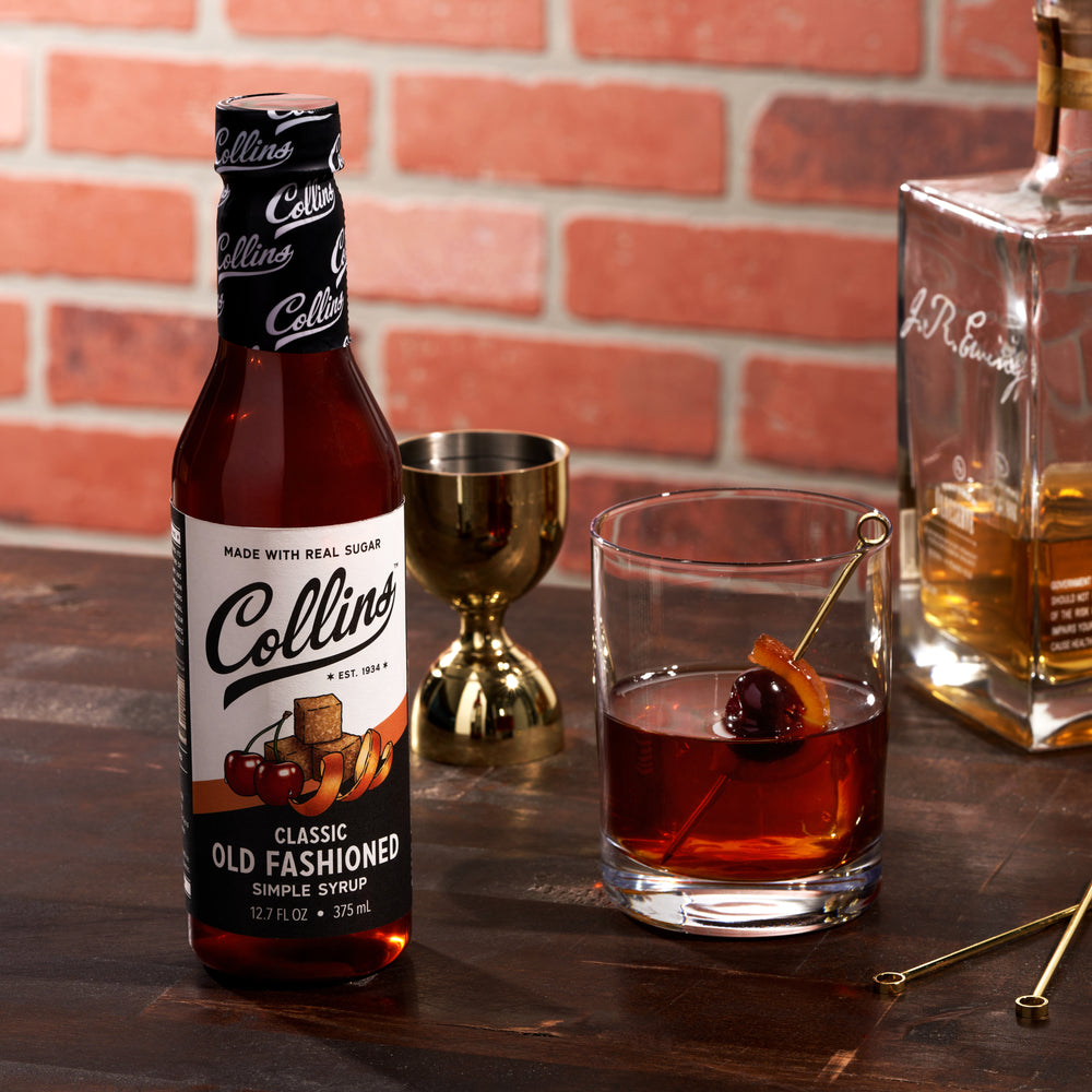 Collins Classic Old Fashioned Simple Syrup, 12.7 oz