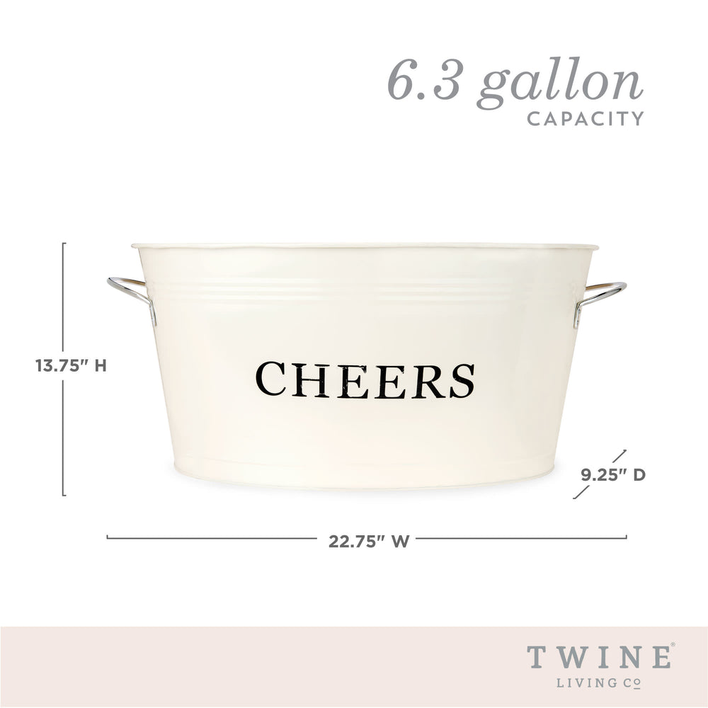 Twine Cheers Galvanized Metal Beverage Tub