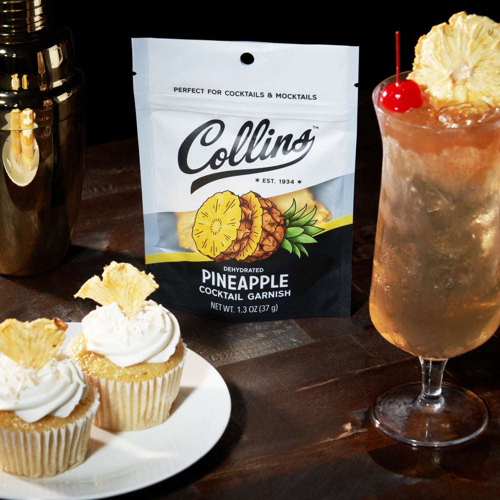 Collins Dehydrated Pineapple Cocktail Garnish, 1.3 oz