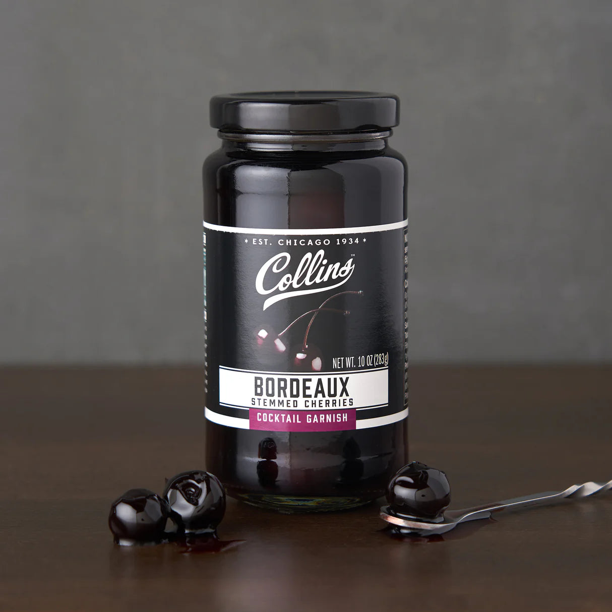 Collins Bordeaux Cherries, 10 oz