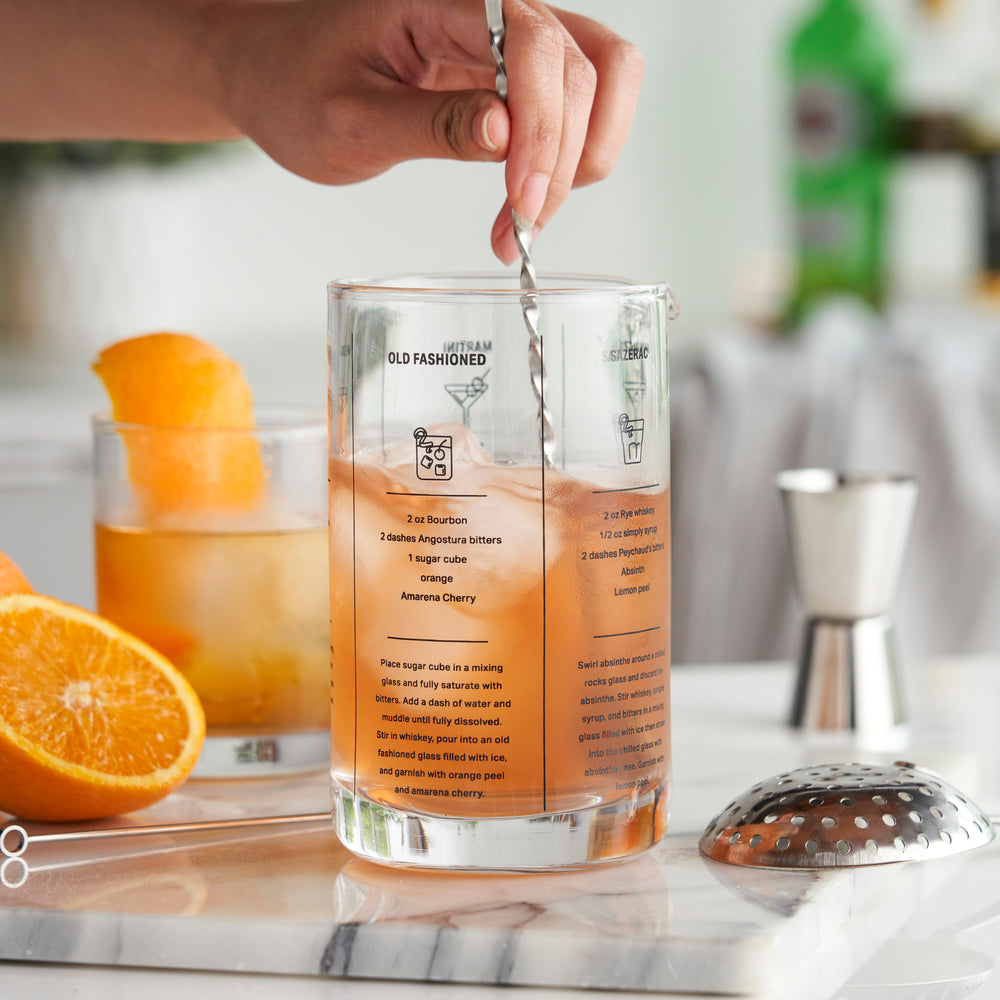 True Recipe Mixing Glass