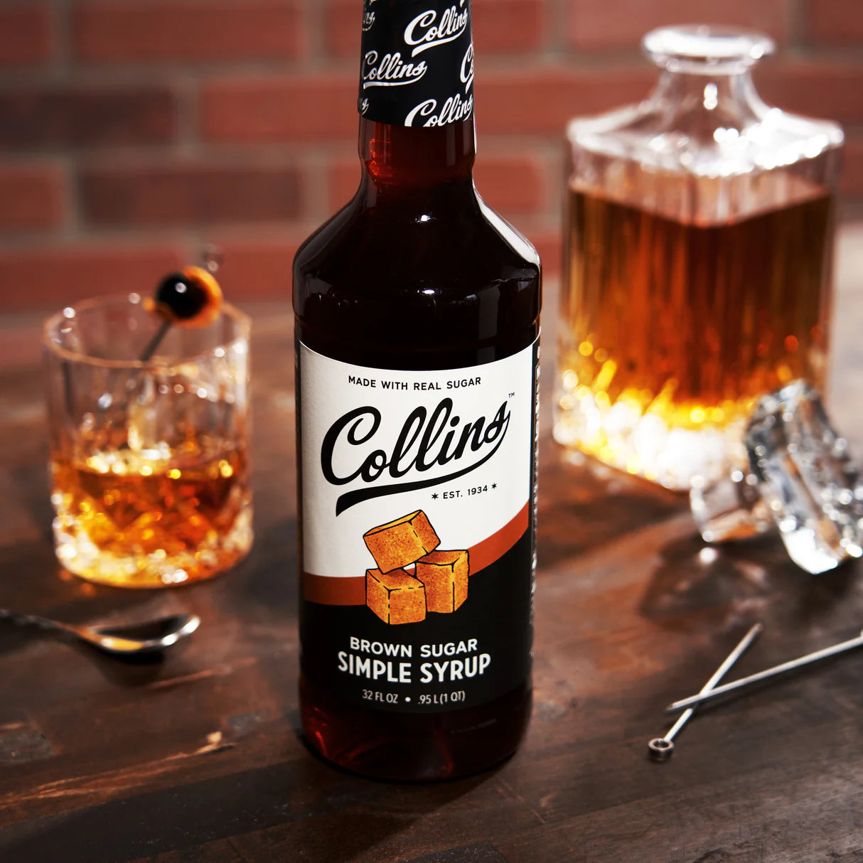 Collins Brown Sugar Simple Syrup, 32 oz