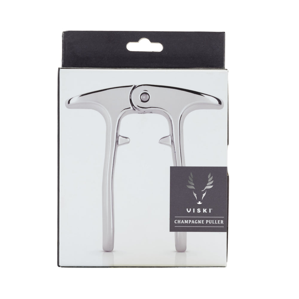 Viski Harrison Champagne Puller in Silver
