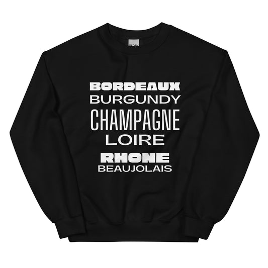 French Wine Regions Unisex Sweatshirt image 0