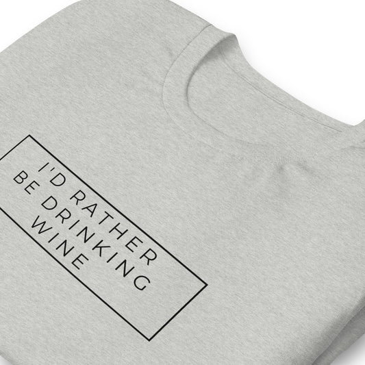 I'd Rather Be Wine Tasting Unisex t-shirt image 0