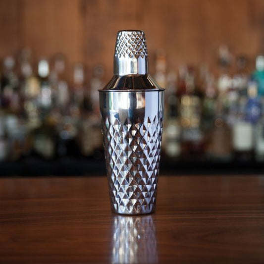 Stainless Steel Faceted Cocktail Shaker image 0