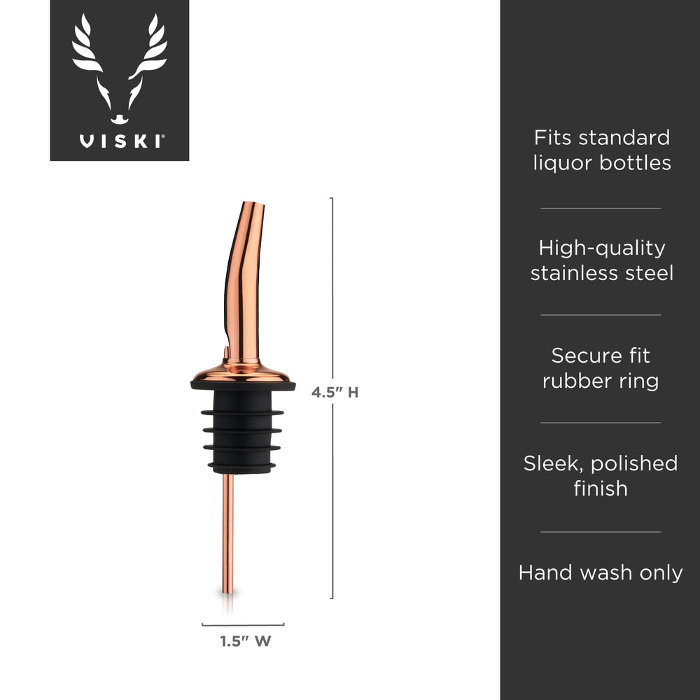 Viski Summit Liquor Pourer in Copper
