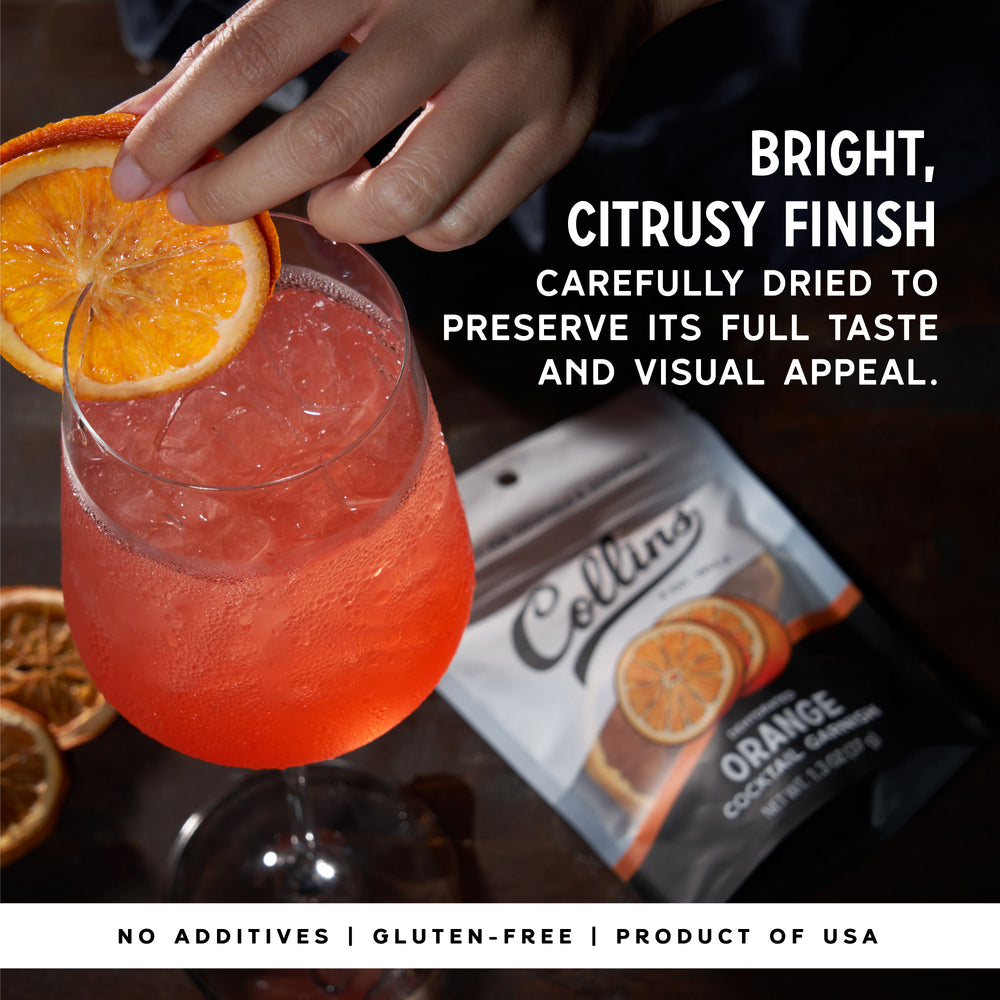 Collins Dehydrated Orange Cocktail Garnish, 1.3 oz
