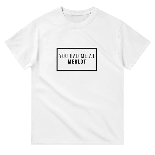You Had Me at Merlot Unisex Crewneck T-shirt | White image 0