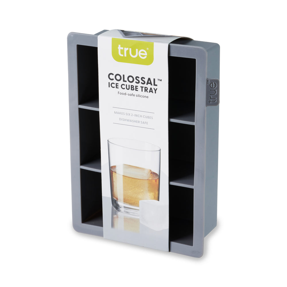 True Colossal 2" Silicone Ice Cube Tray in Gray