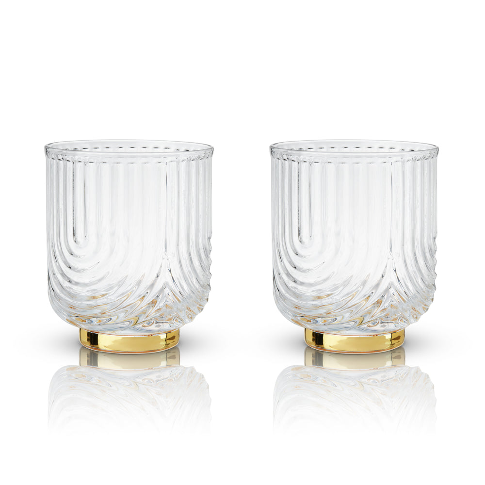 Viski Deco Gatsby Tumblers, Set of 2