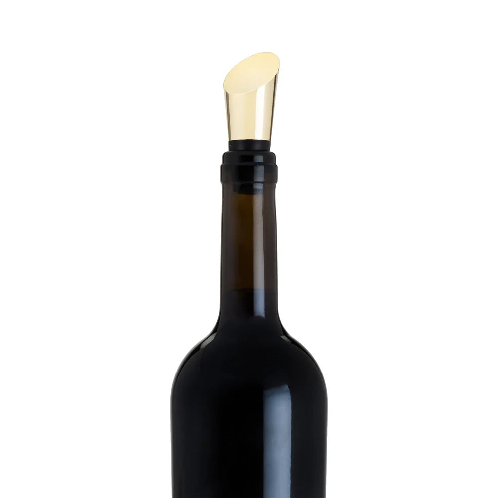 Viski Belmont Heavyweight Bottle Stopper in Gold