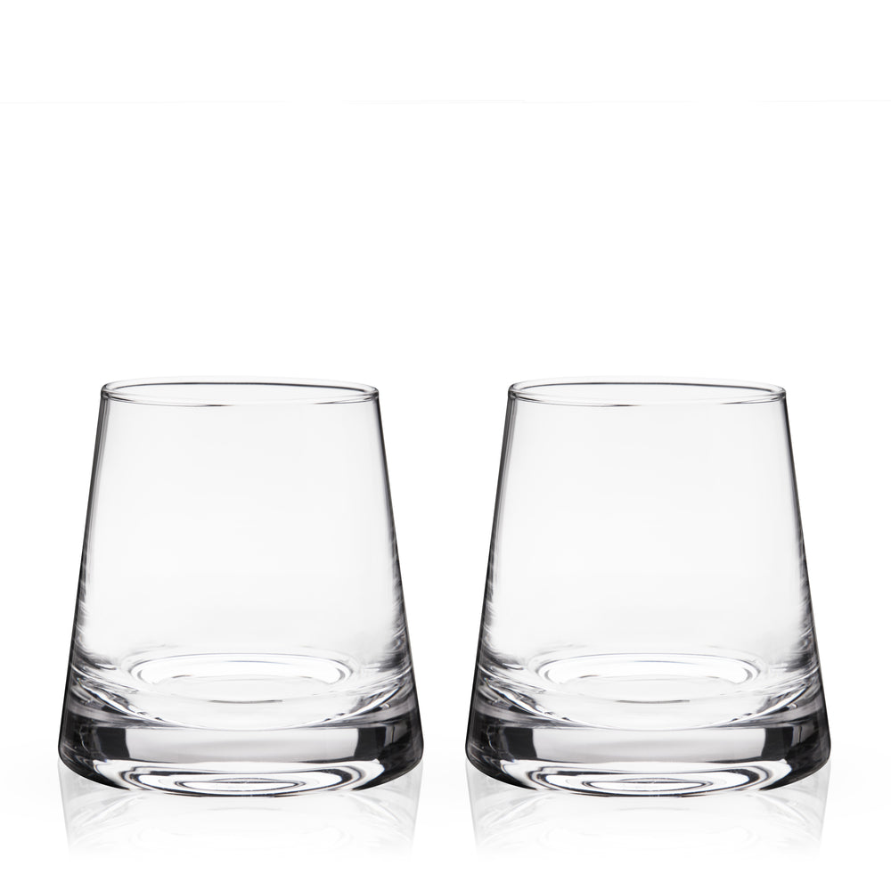 Viski Burke Crystal Whiskey Glasses, Set of 2