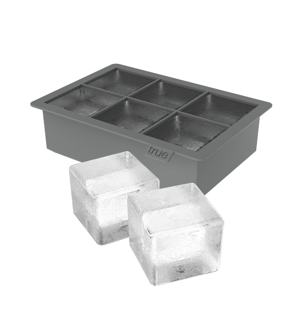True Colossal 2" Silicone Ice Cube Tray in Gray