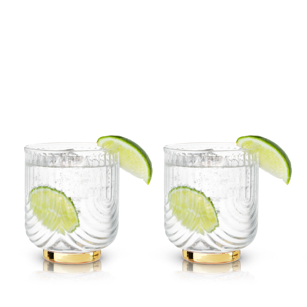 Viski Deco Gatsby Tumblers, Set of 2