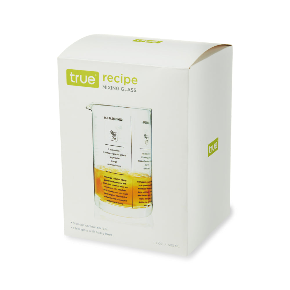 True Recipe Mixing Glass