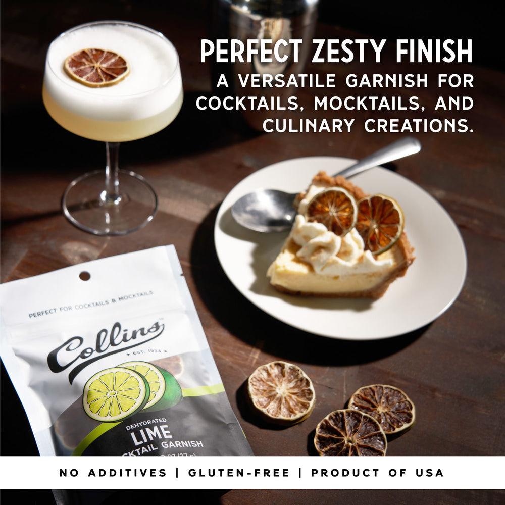 Collins Dehydrated Lime Cocktail Garnish, 1.3 oz