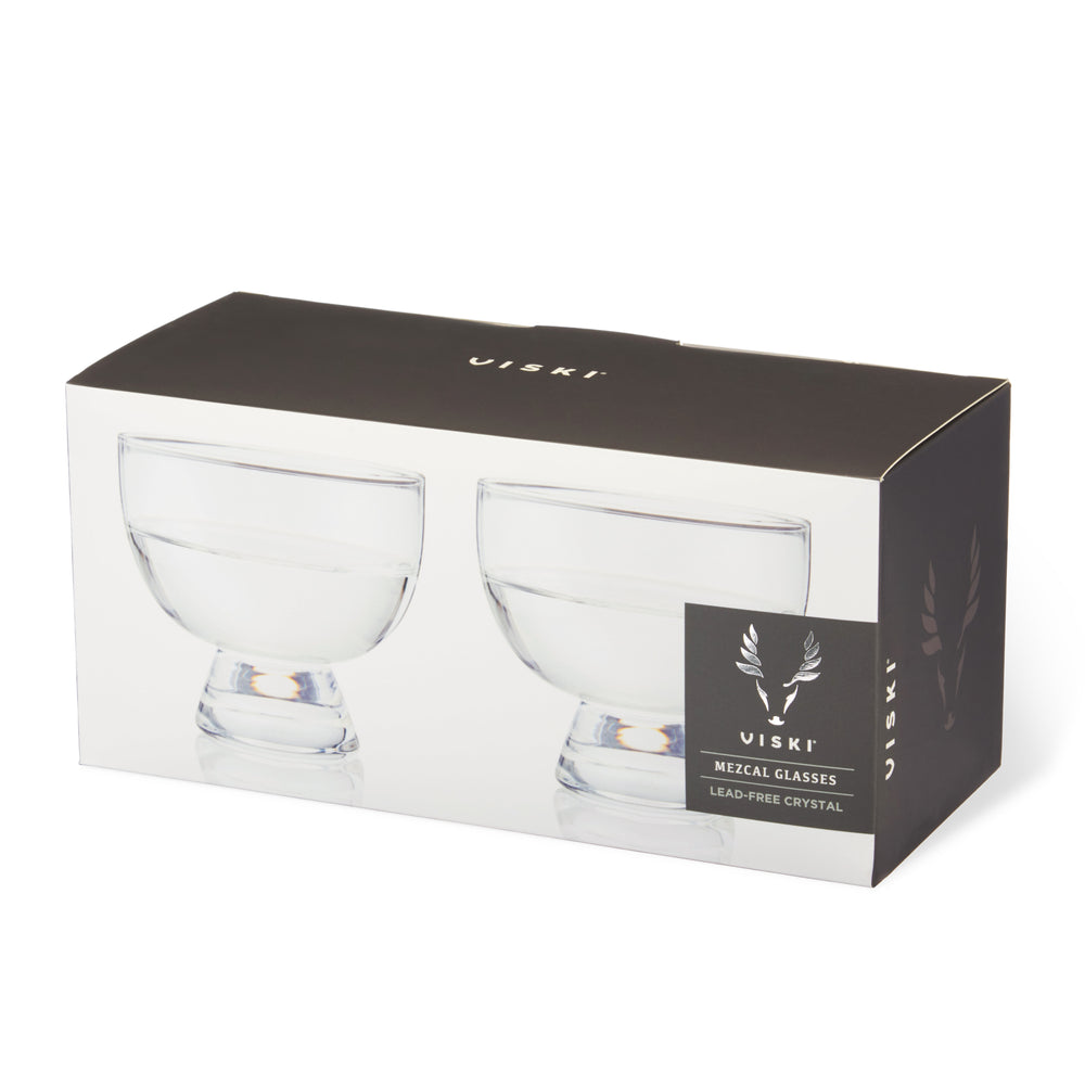 Viski Crystal Mezcal Glasses, Set of 2