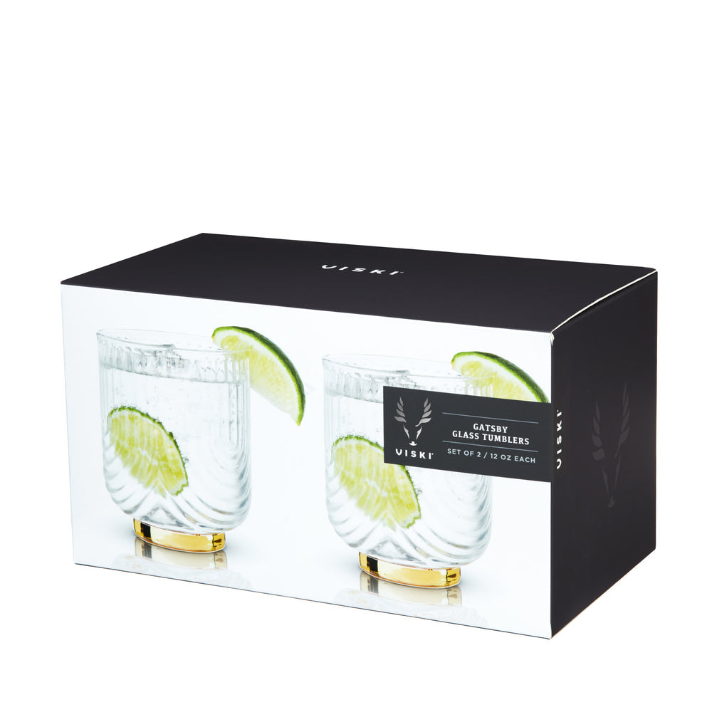 Viski Deco Gatsby Tumblers, Set of 2