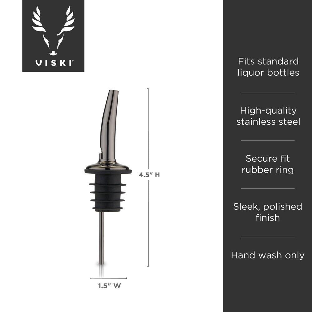 Viski Warren Liquor Pourer in Gunmetal